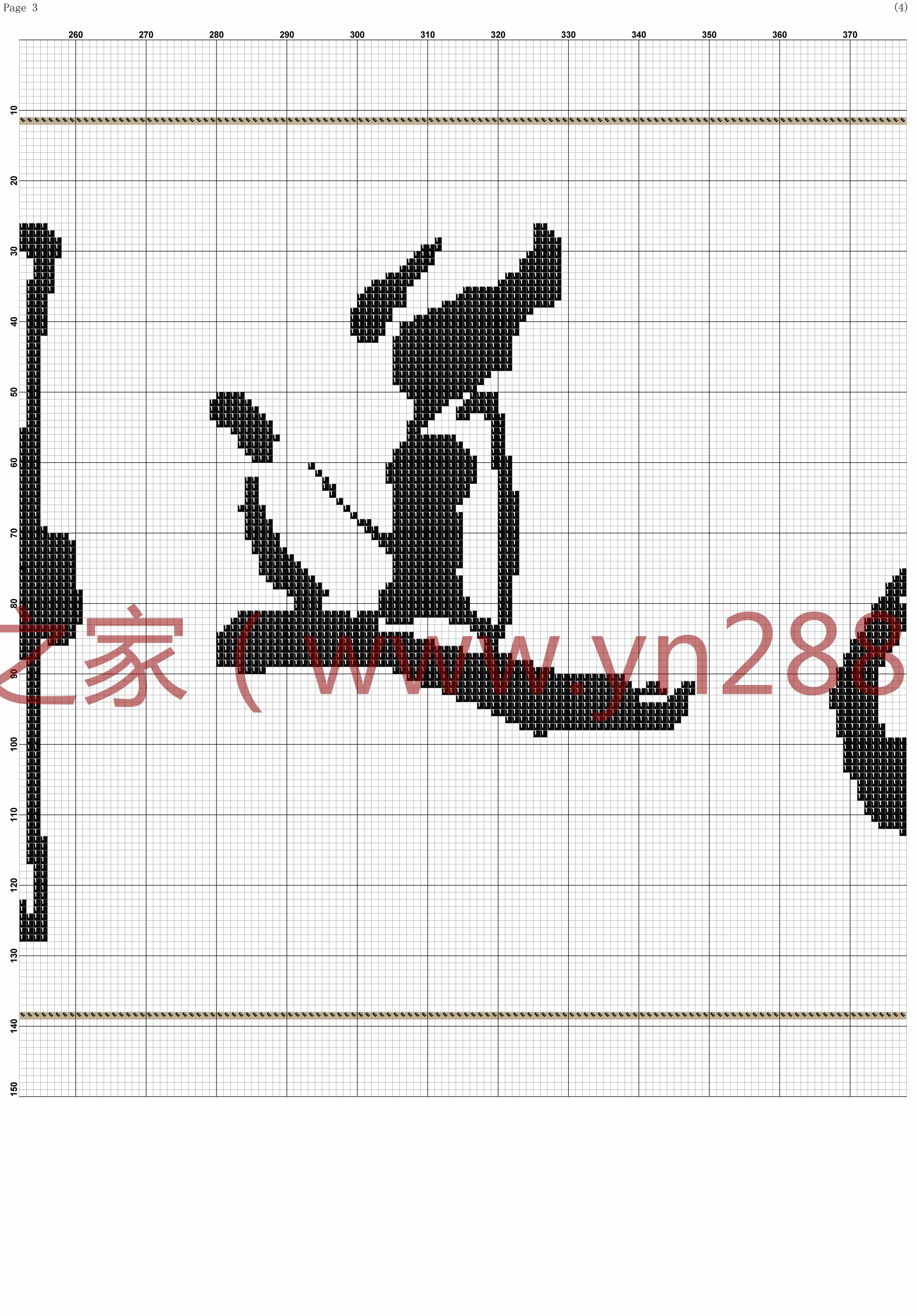 手工活外發(fā)加工天道酬勤的串珠壁畫(huà)圖紙展示(圖2)