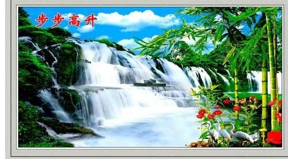 電子山水畫(huà)步步高升做手工活加工的 找手工活加工項(xiàng)目加盟仿真動(dòng)感山水畫(huà)制作(圖2)