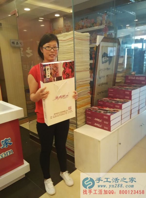 我做手工活之家珠繡加工走上致富路山東李女士找到了手工活之家 手工活之家外發(fā)項目客戶