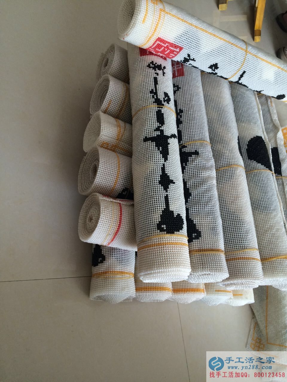 安徽淮海蔡先生節(jié)假期間來手工活之家考察串珠繡項(xiàng)目，在家做手工活賺錢