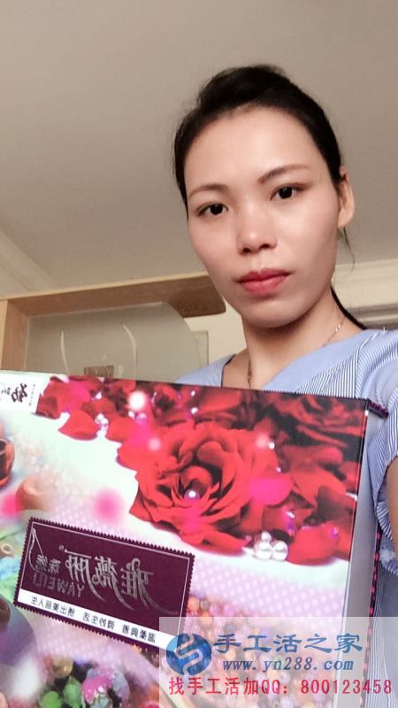 職業(yè)女性兼職好項目，廣西桂林蔣女士工作之余兼職手工活賺錢