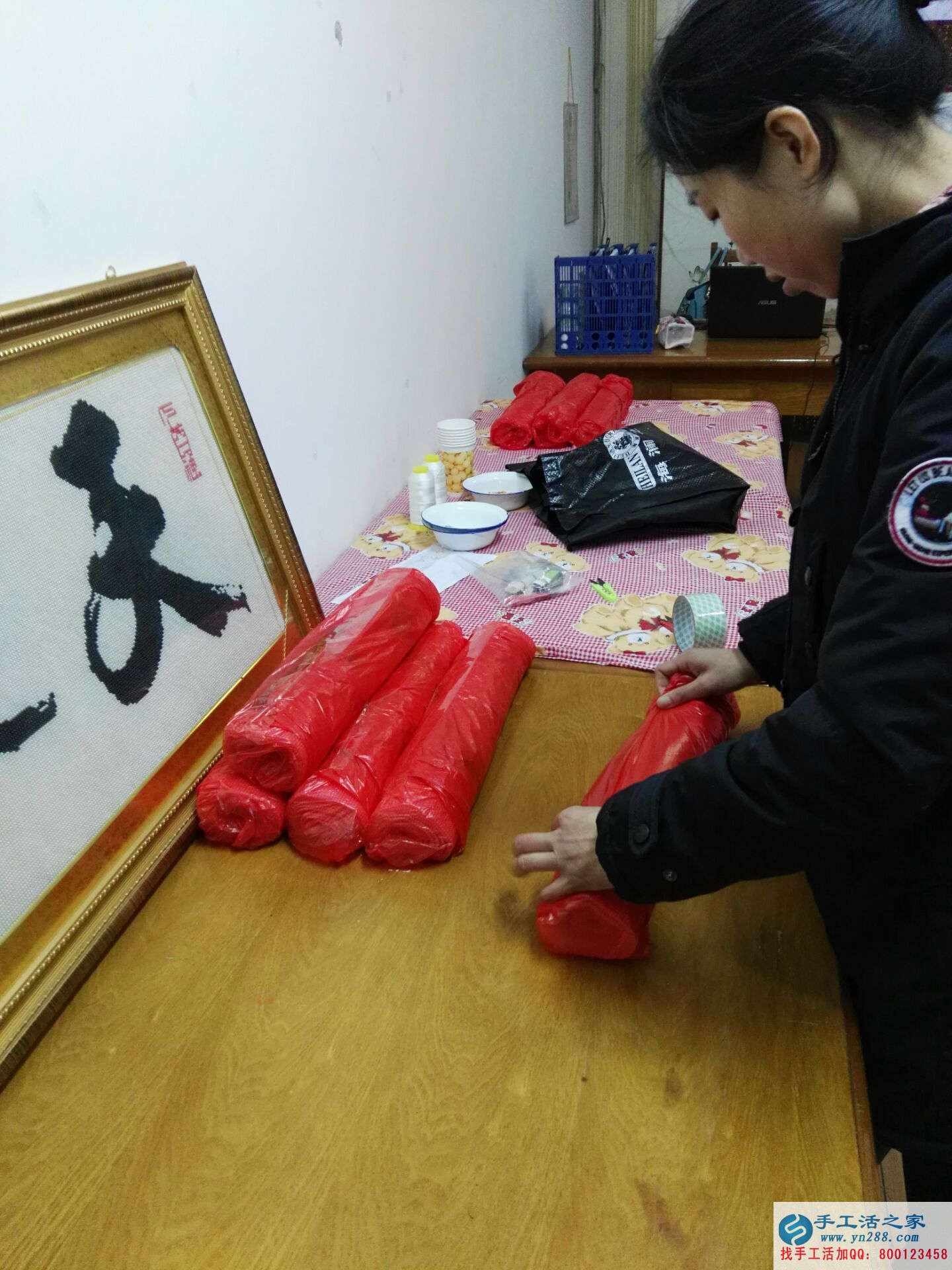 手工活之家如何成就一個(gè)女人的夢想讓江蘇嚴(yán)女士在家賺到2244元？