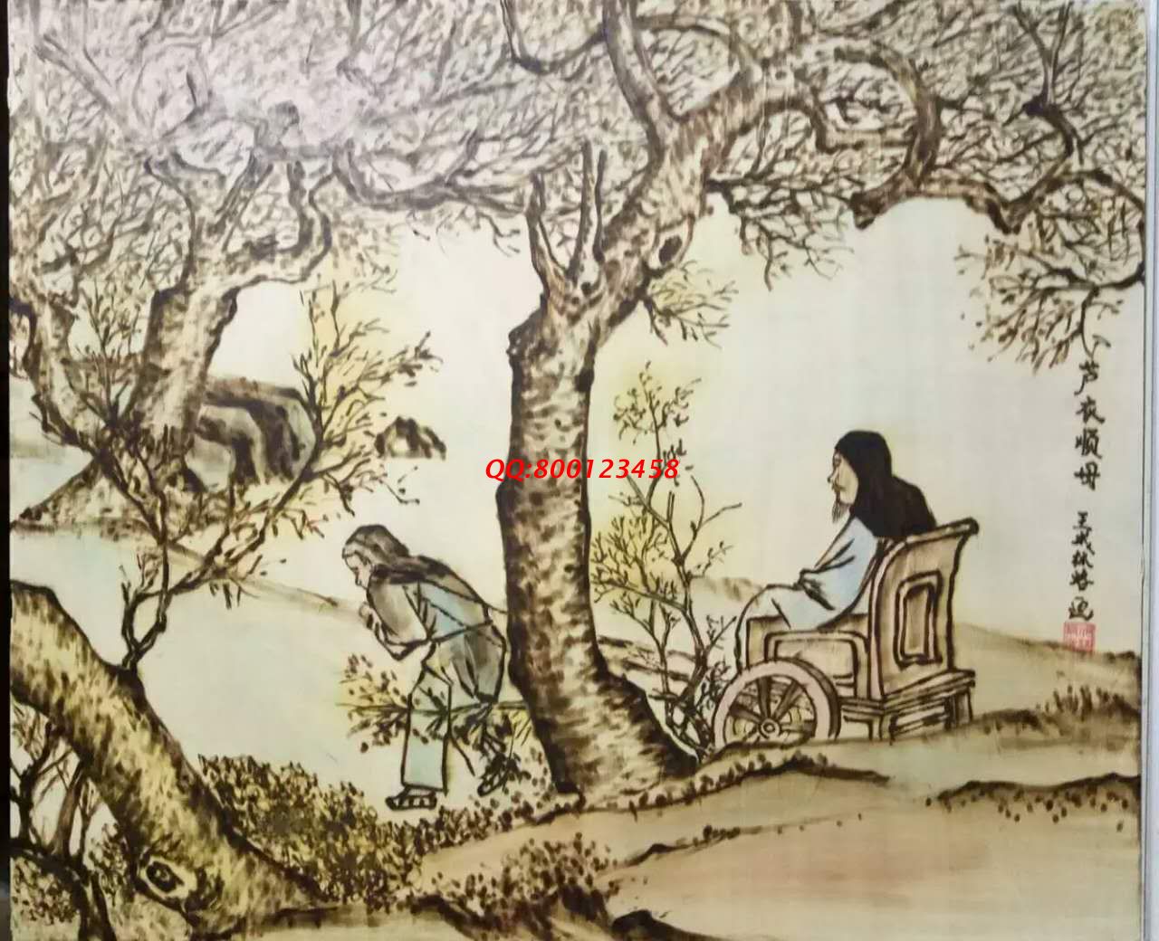 【民間手工藝品推介】邱縣傳統(tǒng)純手工烙畫，《二十四孝系列》預(yù)約定制，尺寸46*39cm