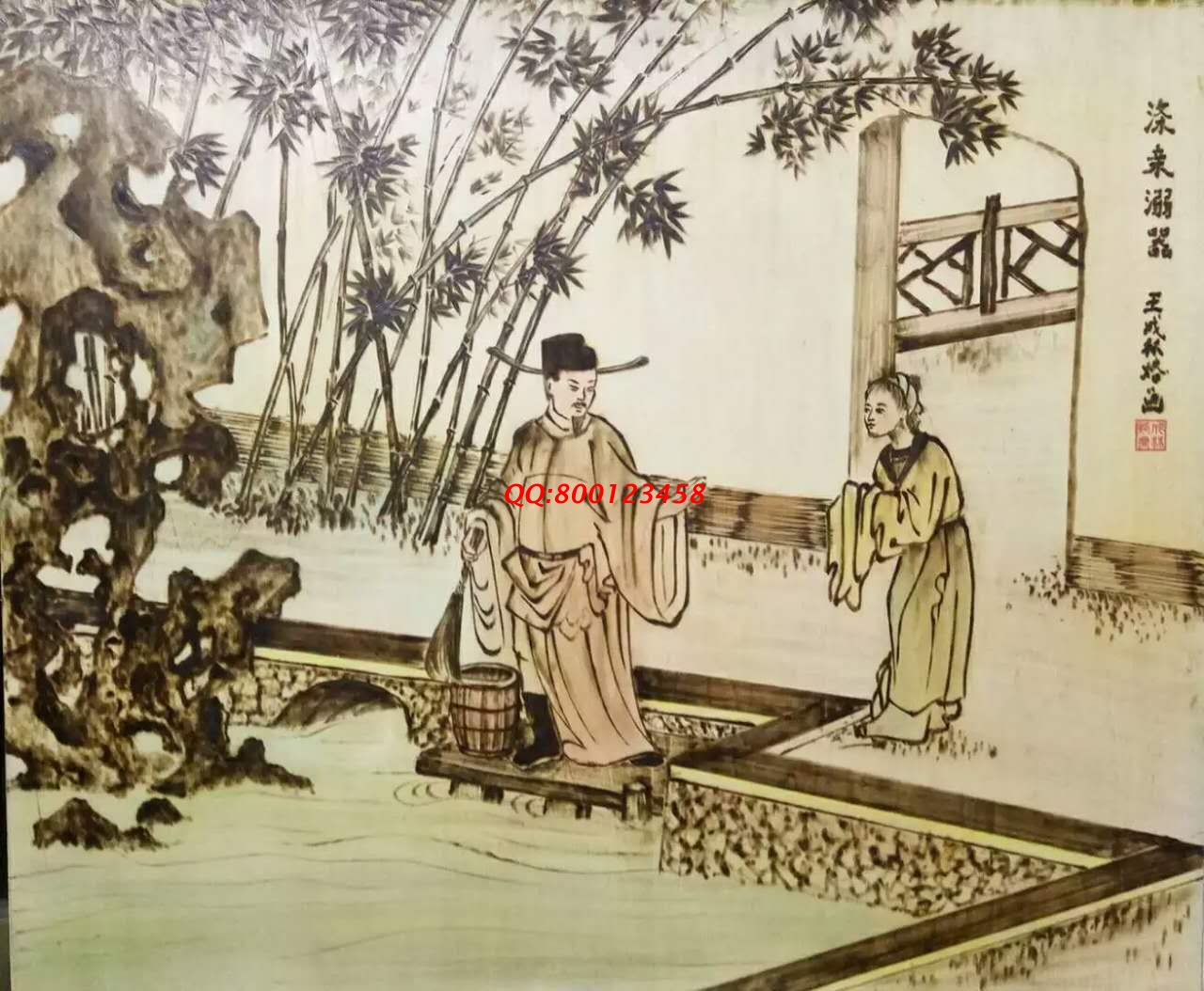 【民間手工藝品推介】邱縣傳統(tǒng)純手工烙畫，《二十四孝系列》預(yù)約定制，尺寸46*39cm