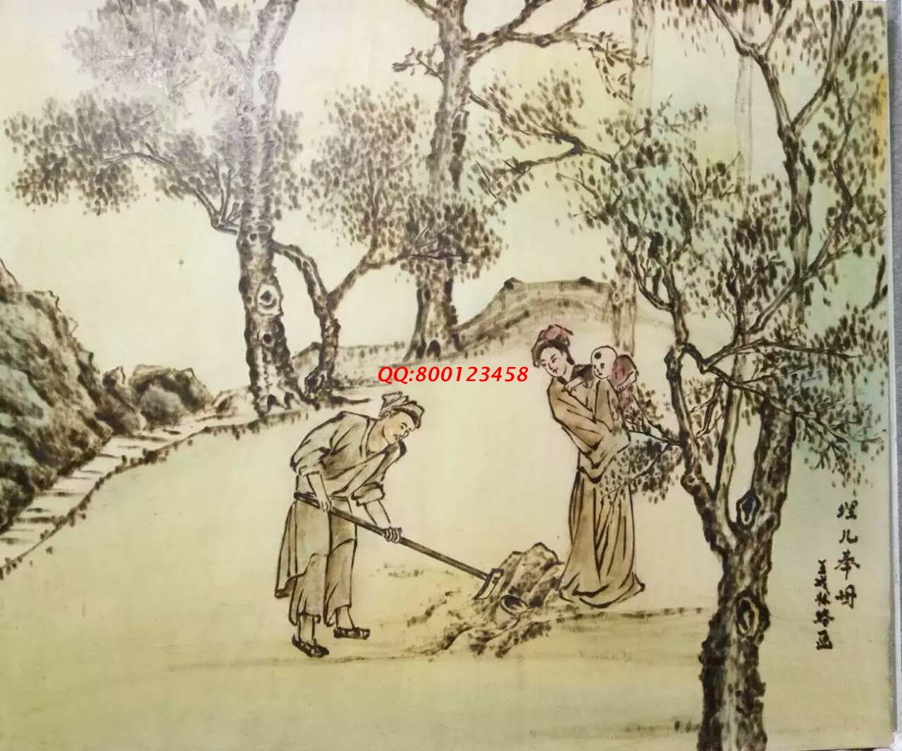 【民間手工藝品推介】邱縣傳統(tǒng)純手工烙畫，《二十四孝系列》預(yù)約定制，尺寸46*39cm