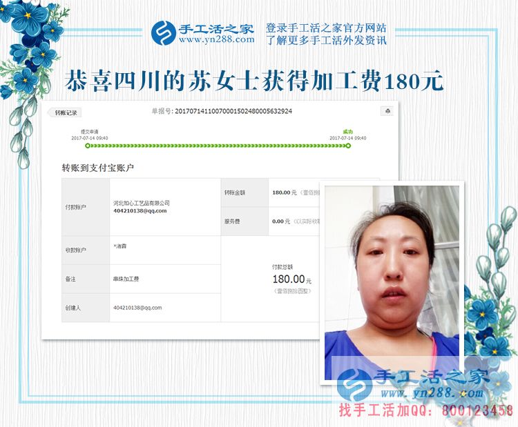 在兒女的幫助下，四川下崗職工蘇女士找到了適合自己的長久的“好工作”(圖1)