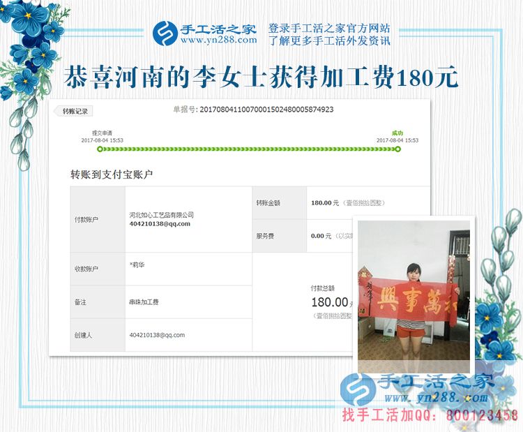 珠繡畫手工活優(yōu)缺點分析，河南李女士用切身體驗來講解(圖1)