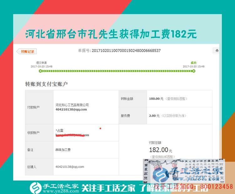 沒(méi)生意的時(shí)候咋辦？河北邢臺(tái)汽修老板孔先生兼職做串珠珠繡畫賺錢(圖1)