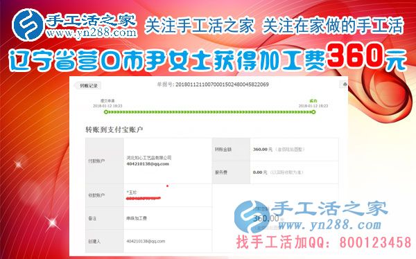 開著小店還閑不住，遼寧營(yíng)口尹女士又兼職做珠繡手工掙錢，這次又掙錢了(圖1)