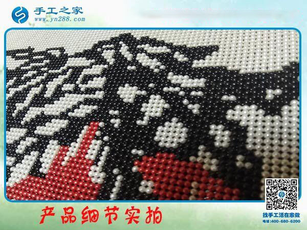 手工之家雅薇麗珠繡《順》 純珠繡純手工制作 一針一線皆有韻！(圖5)