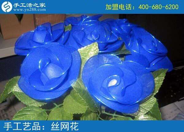 爭(zhēng)奇斗艷純手工制作絲網(wǎng)花 廢物利用變寶貝 家庭商場(chǎng)裝飾之常用(圖2)