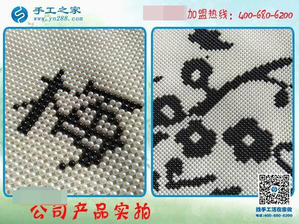 帶著朋友做珠繡免押金手工活，山西太原吳女士是這樣做的