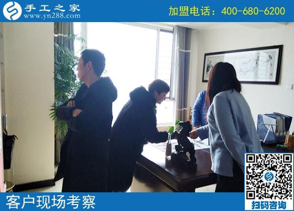 2月19日，這個可以寄到家做的手工活怎么樣？手工之家接待考察加工客戶剪影