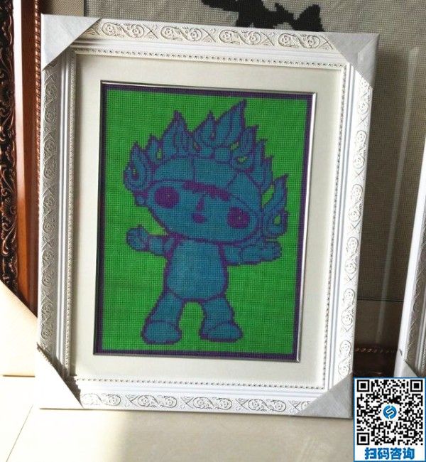 純手工活制作串珠子，客戶看中手工之家勵(lì)志珠繡(圖1)