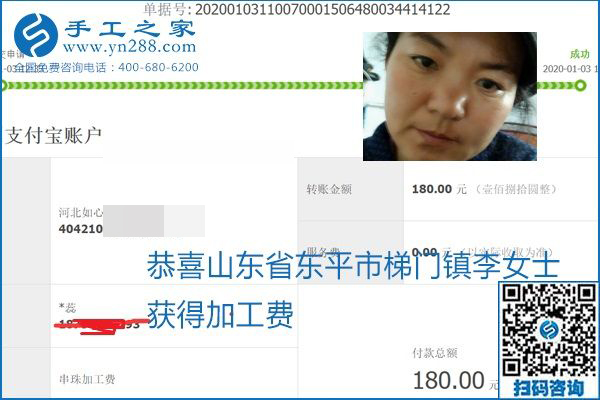 你、我、她，都能做，都能掙錢，這個手工活加盟項目是首選