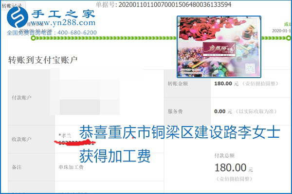 勵志珠珠繡手工活加盟項目加工費怎樣結算？收入好嗎？