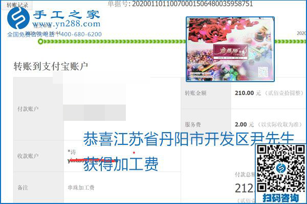 勵志珠珠繡手工活加盟項目加工費怎樣結算？收入好嗎？