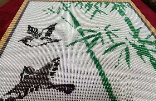 栩栩如生、高端大氣上檔次的勵(lì)志珠珠繡的質(zhì)量如何？(圖1)