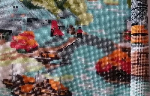 勤工儉學(xué)，許多大學(xué)生在宿舍做勵(lì)志珠珠繡外發(fā)加工手工活(圖1)