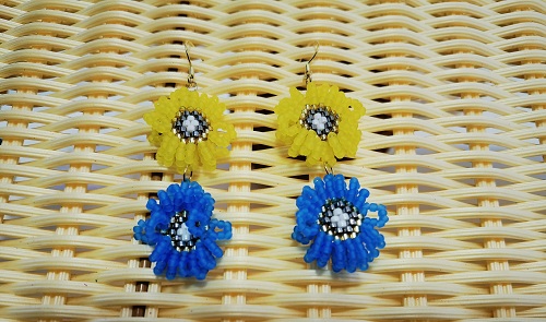 1月24日，外發(fā)手工活正規(guī)平臺，開飾品加工廠，在家做手工掙錢，選手工之家，認真做，踏實掙錢，圖為串珠米珠繡手工產(chǎn)品剪影