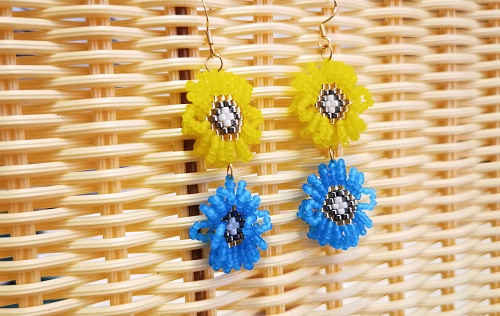 1月24日，外發(fā)手工活正規(guī)平臺，開飾品加工廠，在家做手工掙錢，選手工之家，認真做，踏實掙錢，圖為串珠米珠繡手工產(chǎn)品剪影