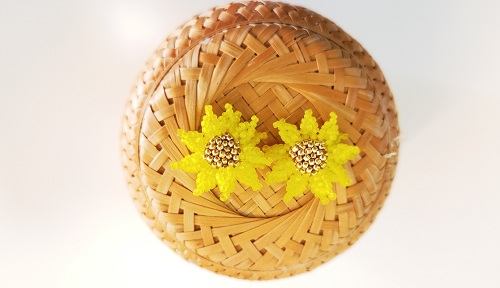 2月16日，在家可以做的兼職工作，在家做手工掙錢，能開飾品加工廠，在手工之家，為什么會有好收入，圖為串珠米珠繡純手工產(chǎn)品剪影