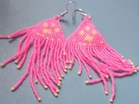 11月27日，手工活拿回家做在哪里找，外發(fā)加工接單平臺(tái)，在家做手工，開(kāi)飾品加工廠，選擇手工之家，因?yàn)楹献魅藛T在這里有錢(qián)掙、有保障，圖為飾品類(lèi)串珠純手工產(chǎn)品剪影