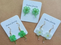 1月9日，兼職手工活外發(fā)加工在家可做，純手工項(xiàng)目在家專兼職都能干，開(kāi)飾品加工廠，手工之家專心發(fā)展手工事業(yè)，圖為飾品類串珠純手工產(chǎn)品剪影