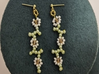 4月2日，在家做的手工活正規(guī)平臺(tái)，靈活就業(yè)好選擇，開飾品加工廠，在手工之家，掙錢的機(jī)會(huì)要抓住，圖為串珠米珠繡手工產(chǎn)品剪影