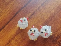 米珠繡串珠純手工產(chǎn)品鑒賞，萌小雞精靈