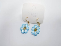 串珠米珠繡純手工產(chǎn)品展示，精美的耳飾之耳墜