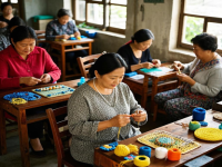 在家沒活兒干，試試拿貨回家做，小成本創(chuàng)業(yè)開手工加工廠很適合