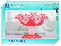 立體串珠水果盤 餐桌一大亮點(diǎn)！環(huán)保干凈純手工制作水果盤