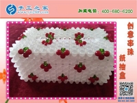 你家有這樣的紙抽盒嗎？ 手工之家新款櫻桃梅花紙抽盒 環(huán)保干凈新穎