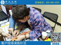 做鉆石畫手工活沒賺到錢，山東臨清市趙女士選擇手工之家串珠繡