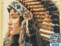 亮麗的雅微麗珠繡印第安女孩精致大方
