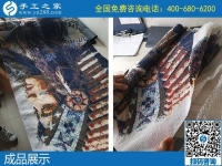 做珠繡手工活，針?lè)ê?jiǎn)單，需要的是耐心還需要細(xì)心